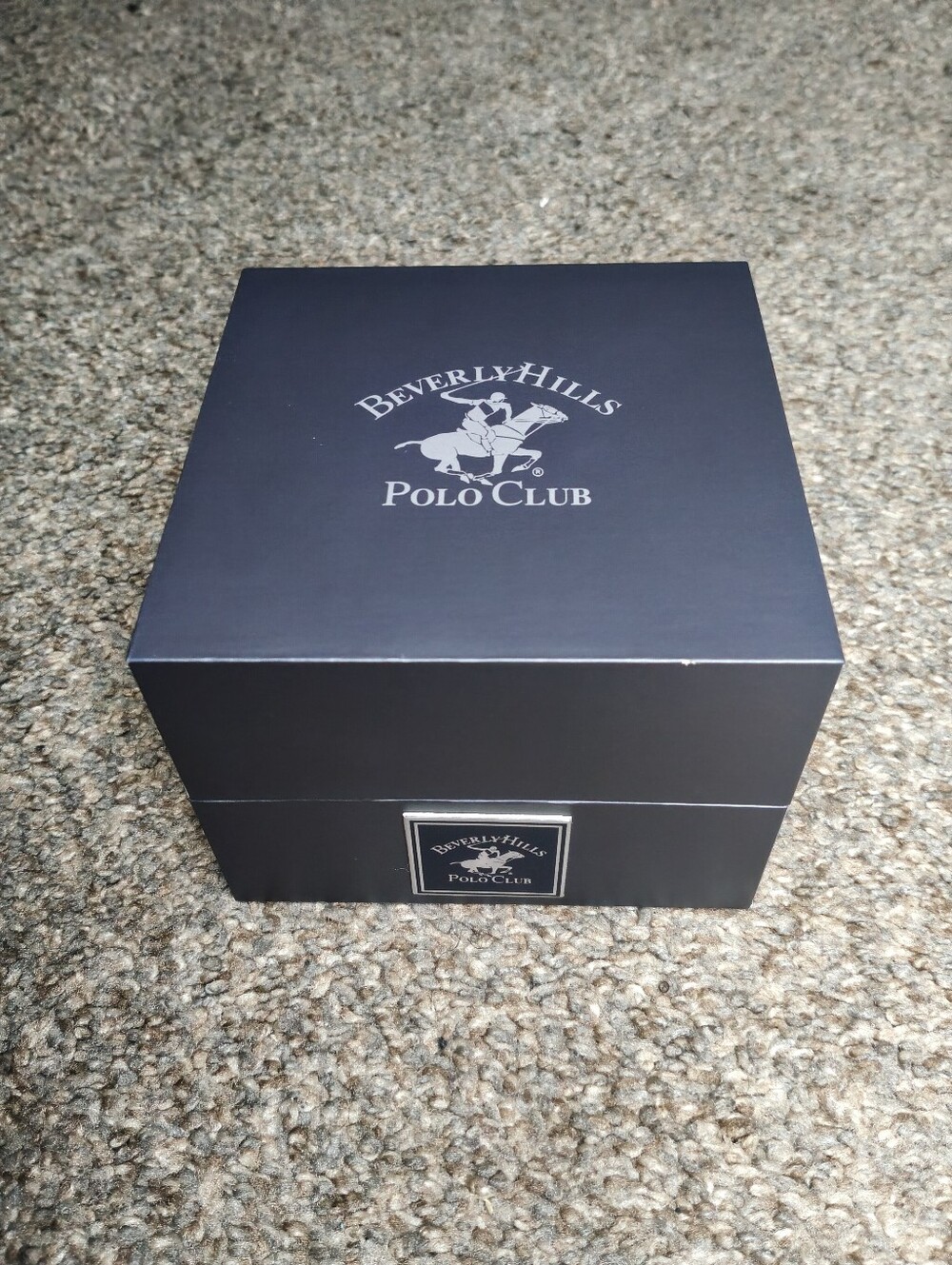 Beverly Hills Polo Club Gold Men's Watch with Black Dial and Gold Bracelet Set
